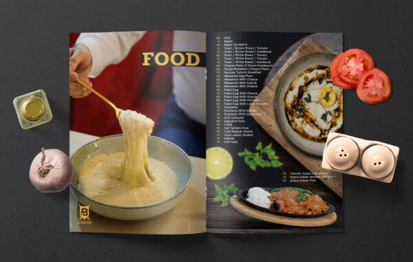 02 Brochure and Catalog Mockup Open Top View copy